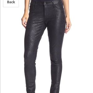 🔥🐍COOKIE JOHNSON PYTHON FOIL LEGGING JEAN🐍